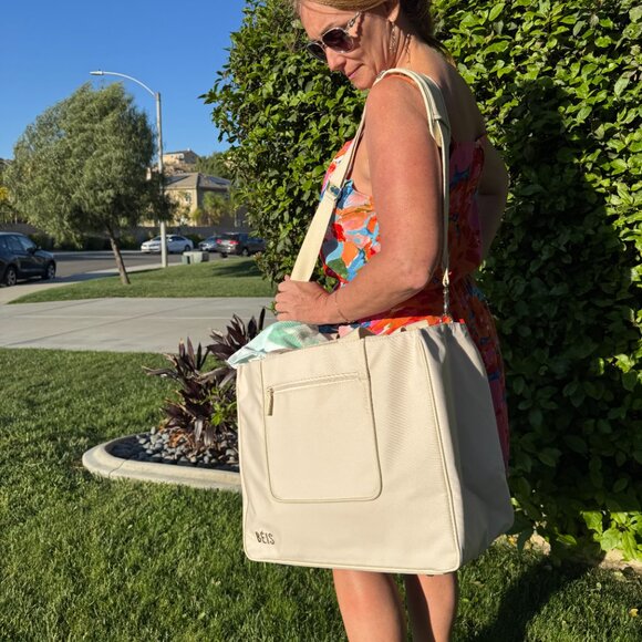 BNWT E2W Tote Beige Beis - Picture 3 of 8